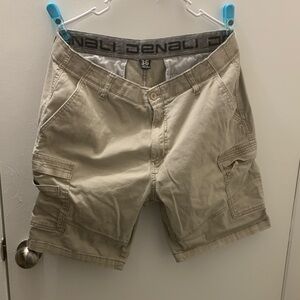 Men's Beige Cargo Shorts